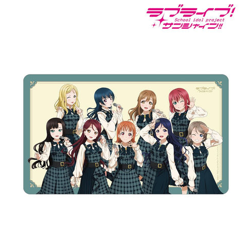 『ラブライブ!サンシャイン!!』描き下ろし 集合 チェックワンピース衣装ver. マルチデスクマット【202510再販】